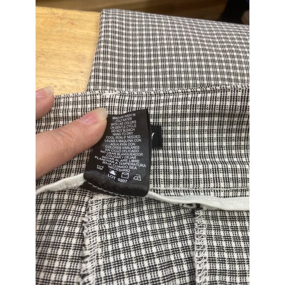 Hilary Radley Women's LG Black & White Stretch Tummy Control Leggings - Picture 4 of 6